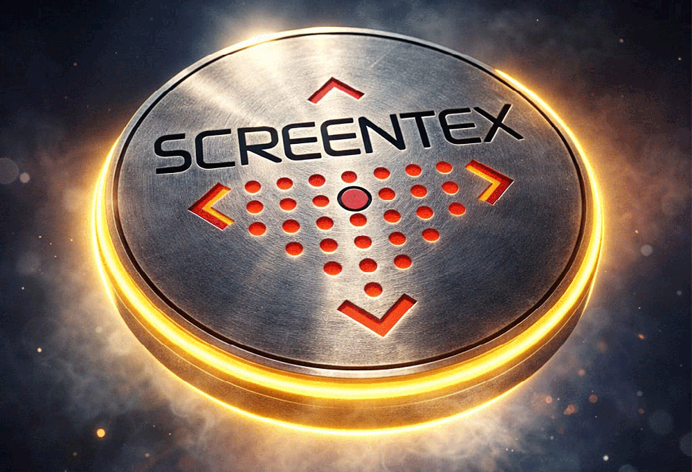 Logo Screentex impression 3D - Spécialiste signalétique Marrakech