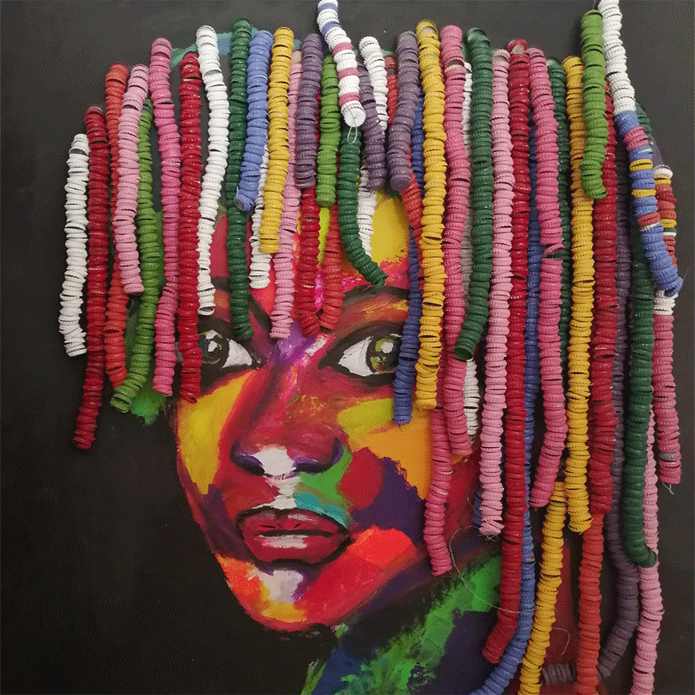Impression d'art colorée - Tableau contemporain Marrakech